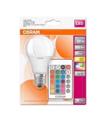 LED Lampe Classic A RGBW 9W E27 Fernbedienung 11936-26521