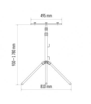 Trípode para lámpara UV-C - Esencial para un posicionamiento seguro 11944-26612