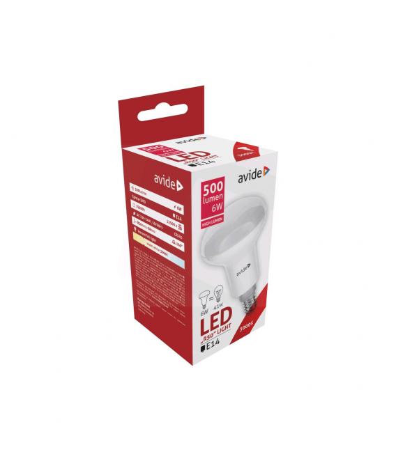 6W R50 LED E14 - Iluminación en blanco cálido – foto