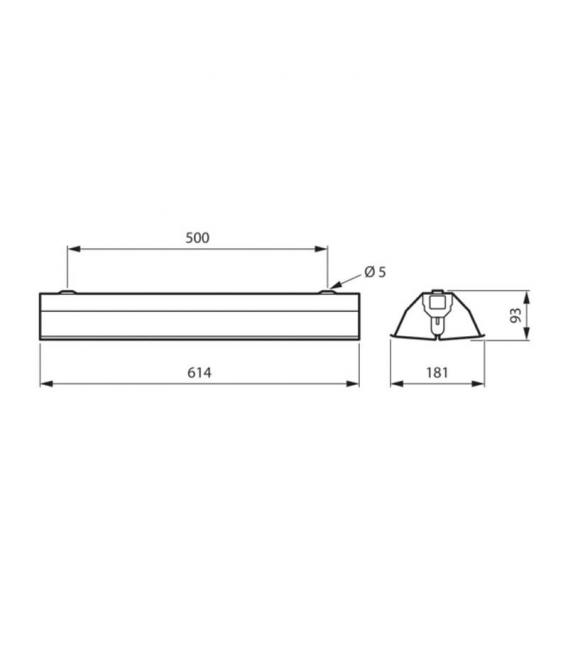 TMS030 1xT8 18W UVC Disinfection Luminaire – photo