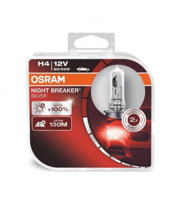 Car Bulb H4 60/55W Night Breaker Silver - Double Pack 11998-26755
