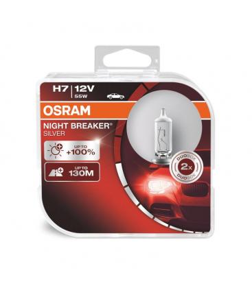 Bombilla de coche H7 55W Night Breaker Plata - Paquete doble 12000-26759