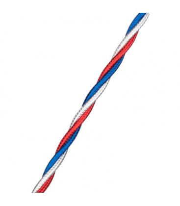 Add Elegance to Your Space with Shiny Blue White Red Textile Cable T 12010-26801