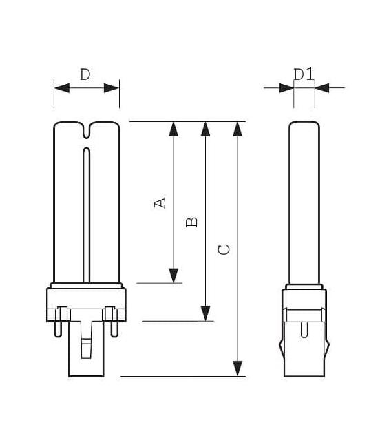 9W PL-S 10 UV-A 2P G23 Lamp - Premium Actinic – photo