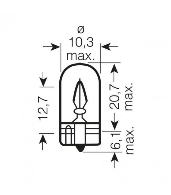 24V Camion lampadina W5W 2845 LED Aggiornamento – Foto