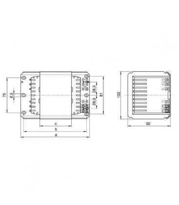 Vorschaltgerät NAHJ 600.005 Magnetisch - 230V 240V 4014-3089
