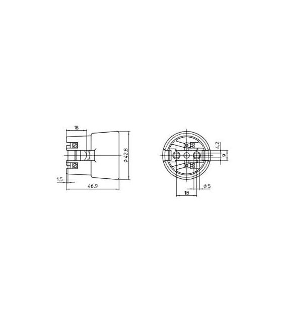 Porcelain M4 62310 Lampholder - E27 Fixture – photo