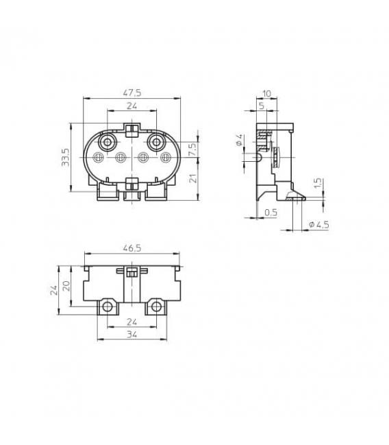 2G11 Bracket Lampholder Base - Essential – Photo