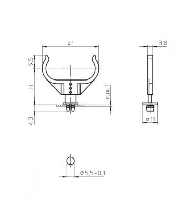 Supporti per lampade 2G11 - essenziali 4043-3179
