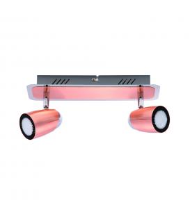 LED RUDA 2L 2x6W WW copper/chrome