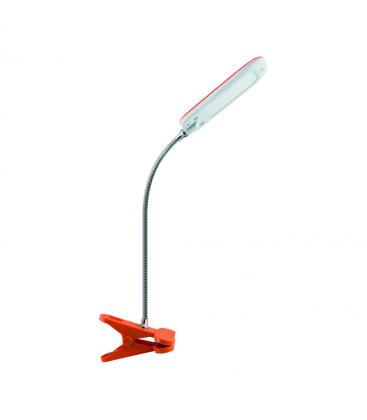 Lampe de bureau LED DORI Orange ludique, à clipser 12179-32159