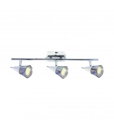 Luminaire élégant TOMI GU10 3I en finition chrome et blanc 12275-32252