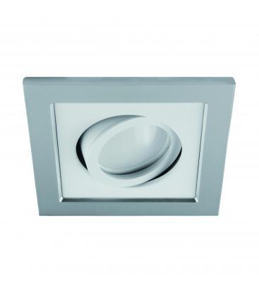 Elégant plafonnier encastré BORYS D GU10 220V 50W Silver White 12373-32349