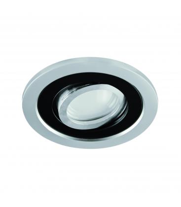 Elegant Recessed Luminaire BORYS C GU10 Silver Black 12377-32353