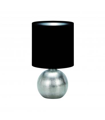 PERLO E14 Silver Black Table Lamp Illuminez votre bureau 12438-32412