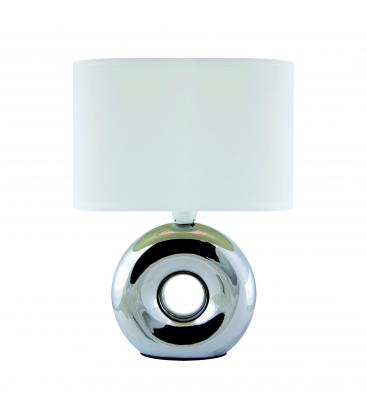 Stylish GOLF E14 Chrome White Table Lamp Illuminate Your Space 12477-32451