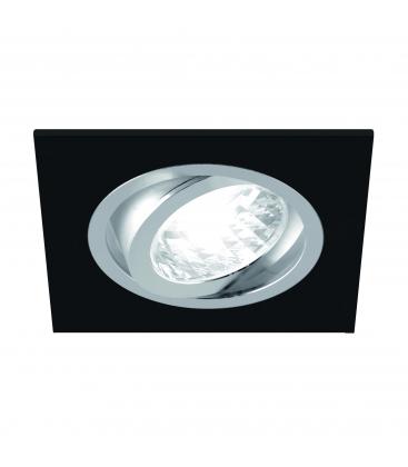 ALUM D GU10 Plafonnier encastré 220V, 50W Matblack Chrome 12548-32513