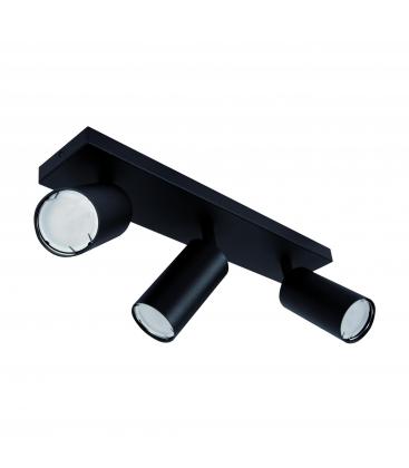 Apparecchio MANAM GU10 3L nero Soluzione illuminotecnica esclusiva 12683-32639