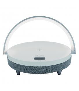 LED SATURN z brezžičnim polnilnikom za telefon in prenosnim zvočnikom Bluetooth