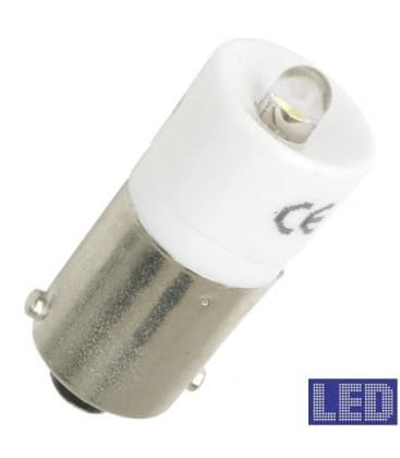 Ba9s S.LED Ampoule blanche 24-28V AC DC Lampe torche 4080-3284