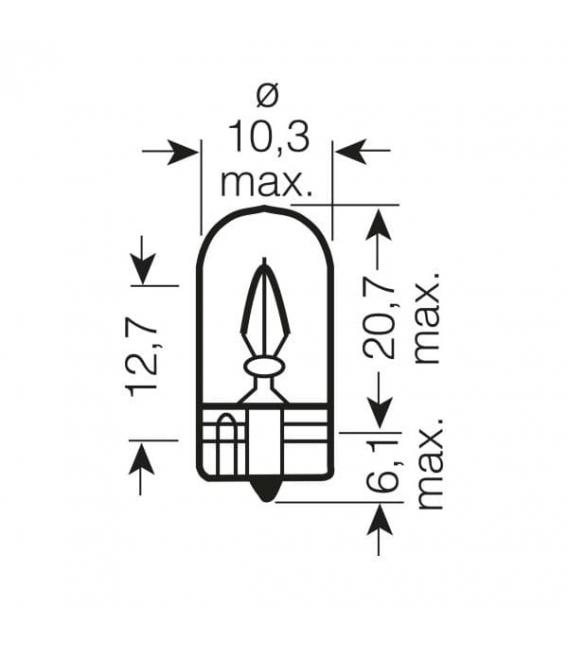 Lampadina 2820 12V 2W Illumina gli interni dell'auto – Foto
