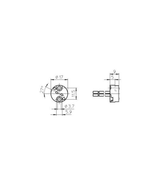 450-mm-Fassungssockel - G4 GX5.3 G6.35 Einzigartiges Design – foto