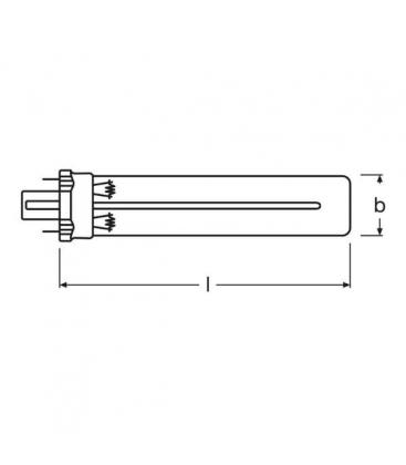 Dulux S BLUE UV-A 9W 78 G23 - Premium Actinic Lamp 6018-3436