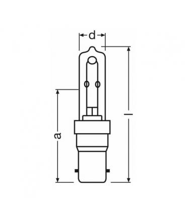 Halolux Ceram ECO 60W 64492 B15d - Lampadina alogena 220V 6083-3633
