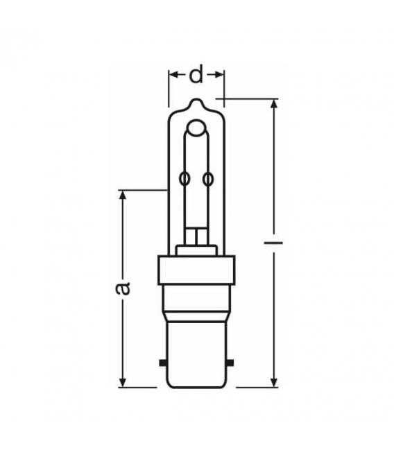 Halolux Ceram ECO 70W 64494 B15d Halogenglühlampe – foto