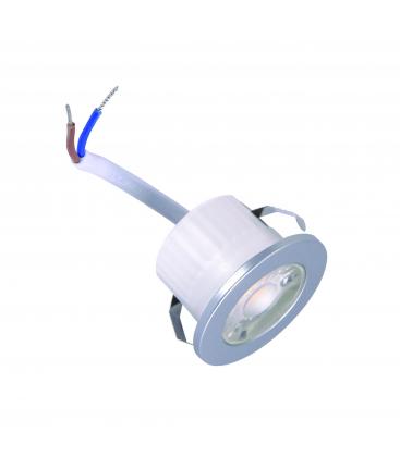 Luminaria LED estanca FIN C 3W Plata - Techo/pared 12786-36572