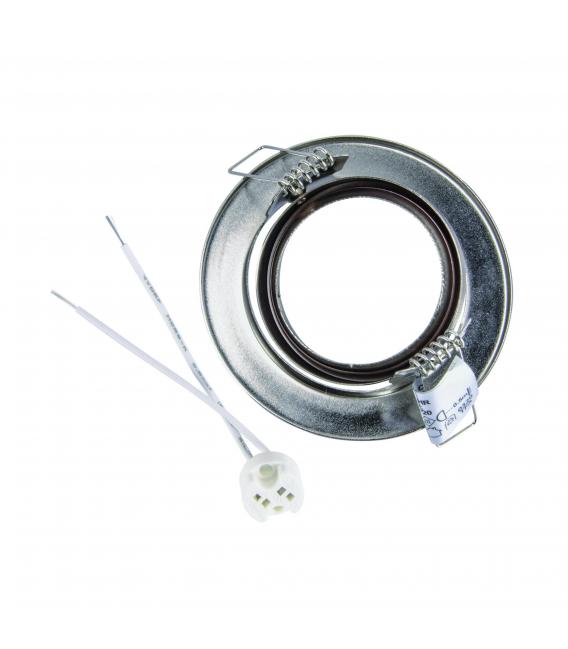 Elegant Recessed Luminaire KAJKA C GU5.3, Matt Chrome – photo