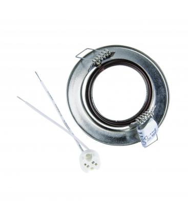 Elégant plafonnier encastré KAJKA C GU5.3, chromé mat 12670-36582