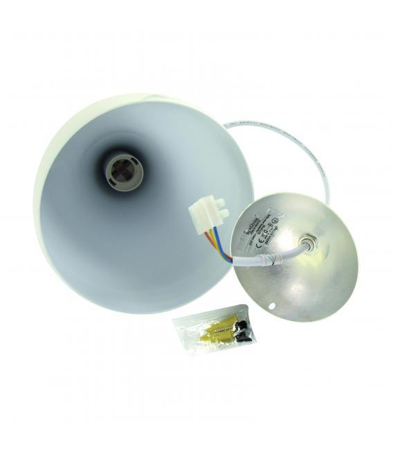 JUSTA Apparecchio a soffitto bianco a sospensione 120V, 60W, base E27 – Foto