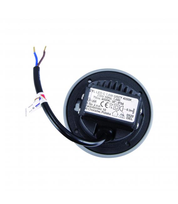 AZYL C 1,6W NW LED Applique da incasso Grigio – Foto