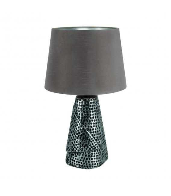 Lampe de table MAGDA E27 argent/gris - Illuminez votre bureau – Photo