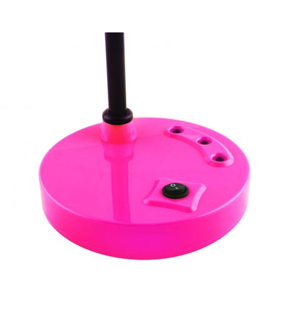 Lampada da scrivania a LED RONI Flex - Supporto rosa per un'illuminazione elegante – Foto