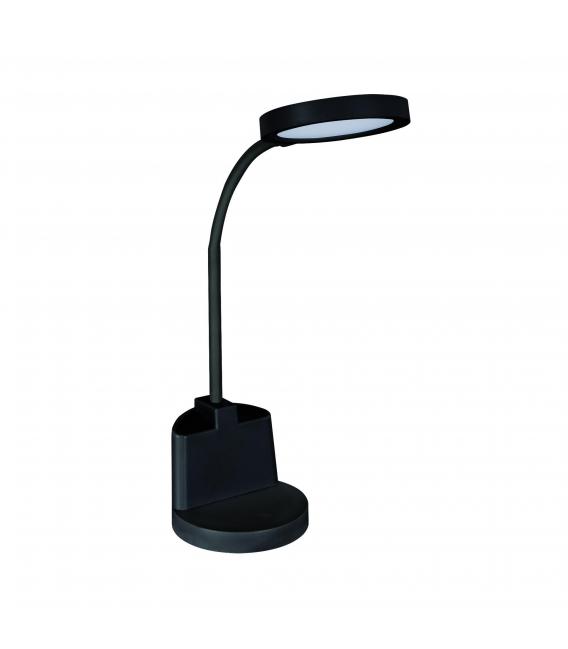 LABOR Lampada da scrivania a LED con luminosità a 3 livelli e supporto per matita - Nero – Foto
