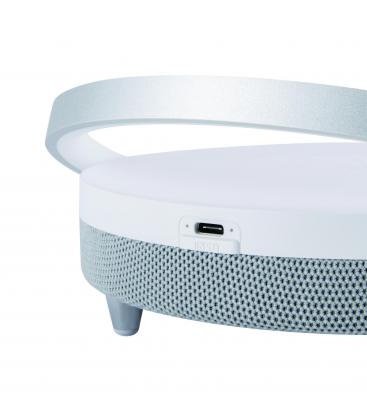 Lampe LED SATURN : Chargeur sans fil et haut-parleur Bluetooth 12779-36990
