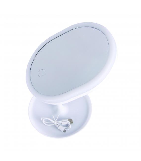 Realce su belleza con el espejo de mesa LED PRINCESSA Blanco – foto
