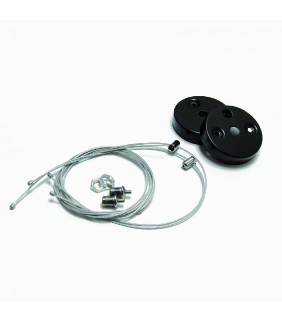 FLARA Plafonnier LED 45W Noir, blanc naturel – Photo