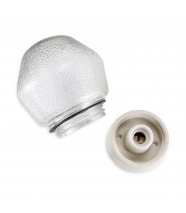 Staubgeschützte Glaskugel-Außenleuchte 12023-37166