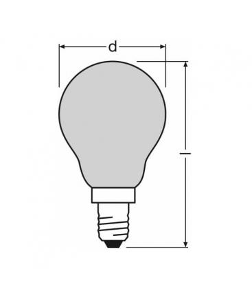 Blue Decor P 11W E14 Colored Light Bulb 133-374