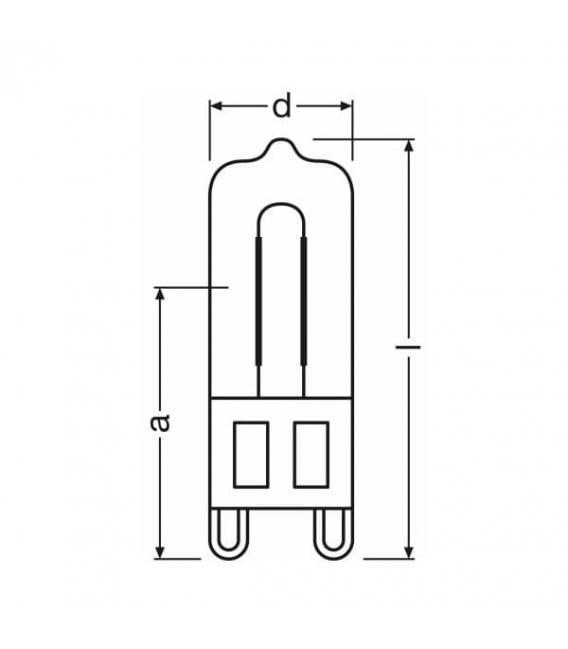 Halopin ECO 66760 220V 60W G9 Halogen Light Bulb – photo