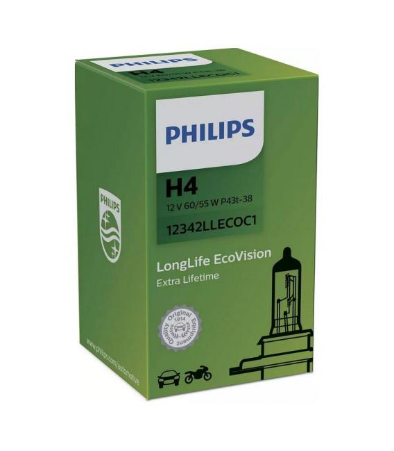Ampoule voiture H4 60/55W LongLife EcoVision - Tuning – Photo