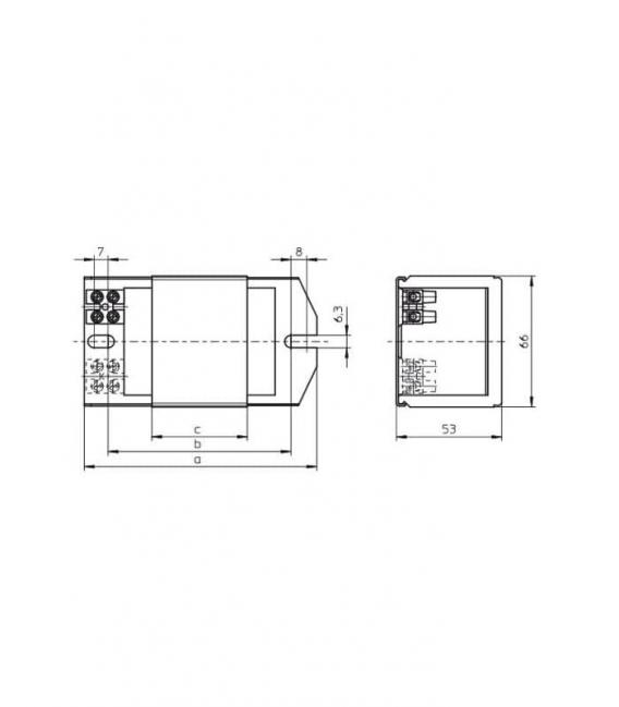 Vorschaltgerät NAHJ 250.915 Magnetisch - 220V 50Hz HI – foto
