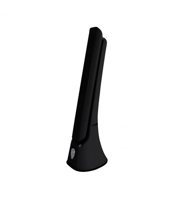 Lampe de bureau LED GIBON blanc / brawn, luminosité et lumière blanche réglables – Photo