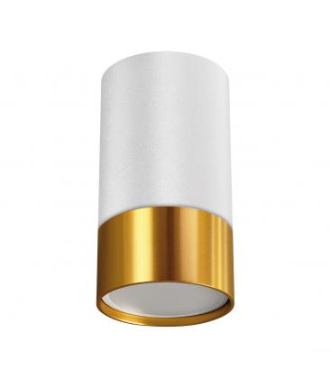 PUZON DWL GU10 Bianco Oro apparecchio da soffitto 13621-38225