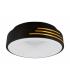 LED LIBRUS C 24W NW - negro / dorado, luz blanca neutra 13651-38257