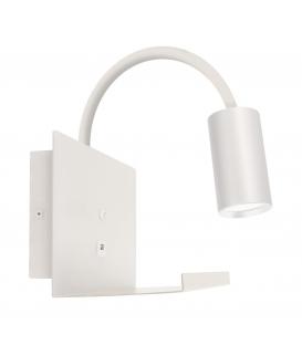 LED Phone - TELO WLL GU10 white - shelf &amp; USB for charging
