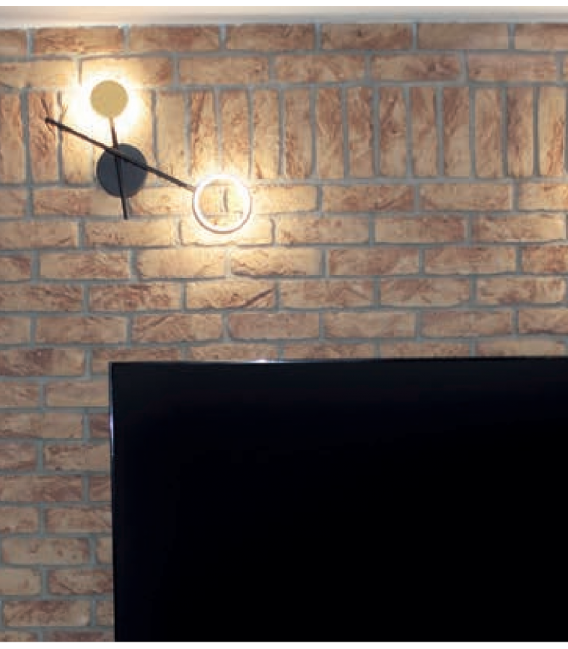 Wand-LED-Leuchte OMEGA LED I 10W schwarz / gold NW – foto